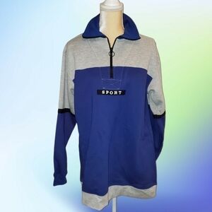 NWT ST. JOHN'S BAY 𝅺SJB Sports Women's 1/4 Zip Medium  Sweatshirt